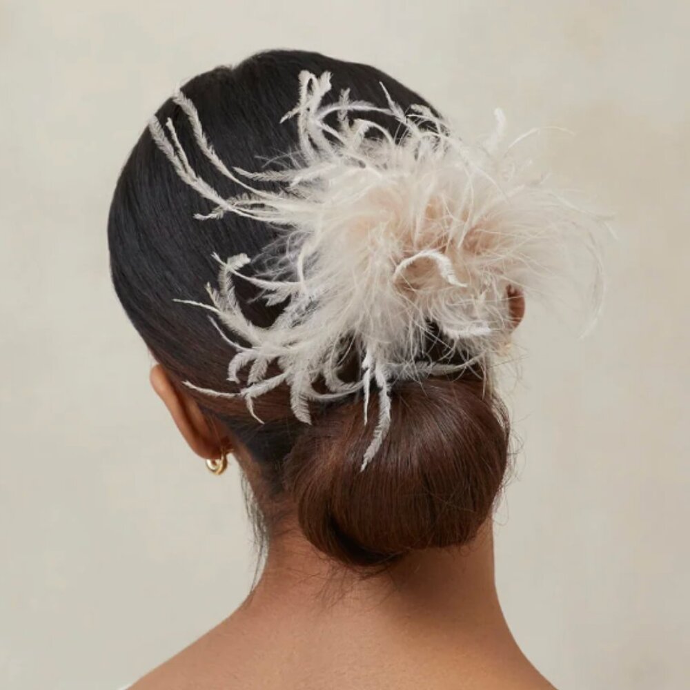 LOEFFLER RANDALL JOSIE FEATHER HAIR COMB